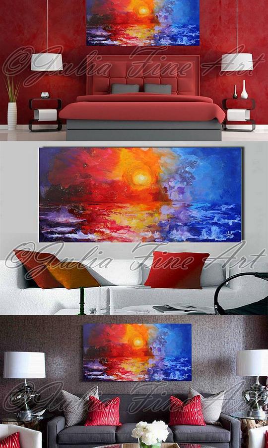 Landscape Painting - Real Size Interior Examples by Julia Apostolova Landscape Painting - Real Size Interior Examples by Julia Apostolova