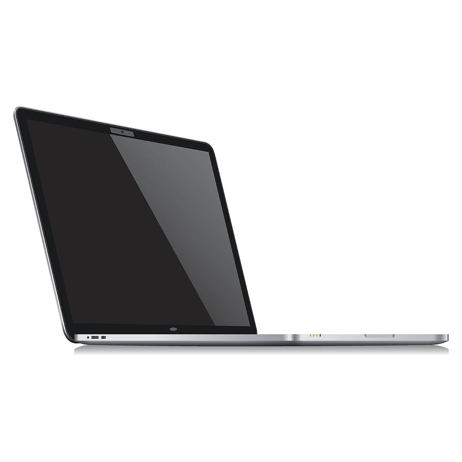 Realistic laptop template - Vector Drawing by Et-artworks