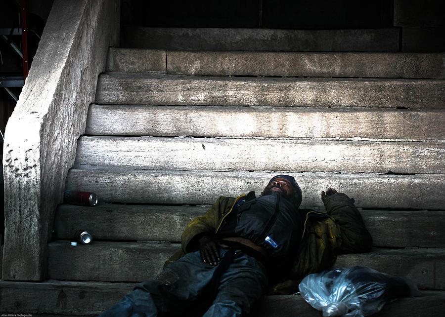 Homeless Photograph - Reality by Allan Millora