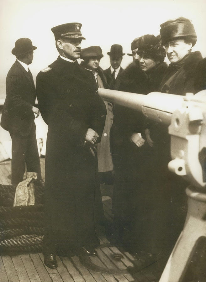 Rear Admiral G.h. Burrage On Board The Photograph by Retro Images Archive