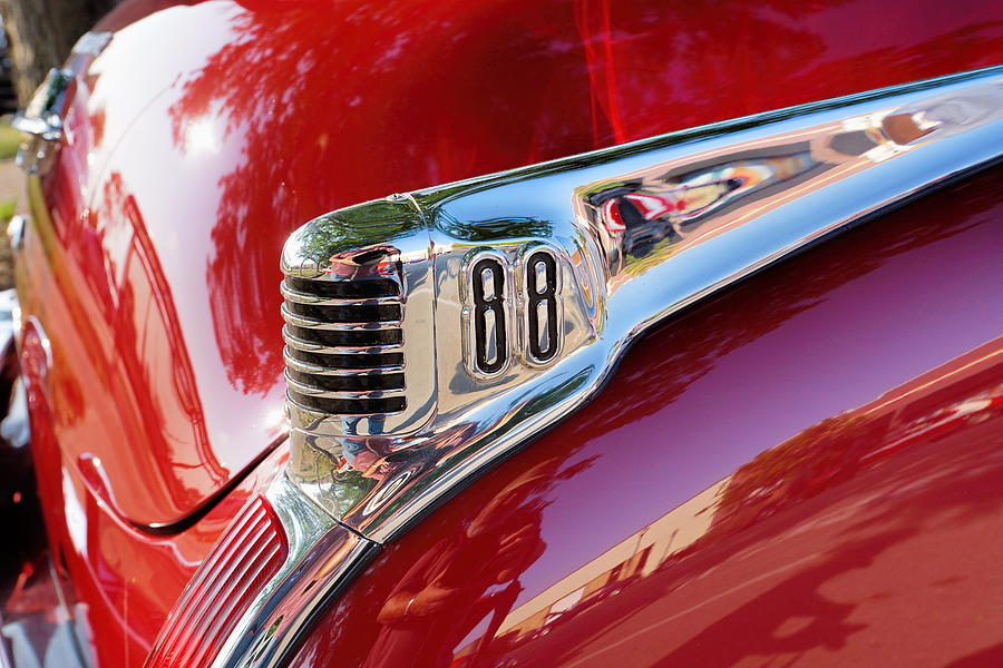 Rear Taillight on 1949 Oldsmobile 88 Photograph by Alan Hutchins