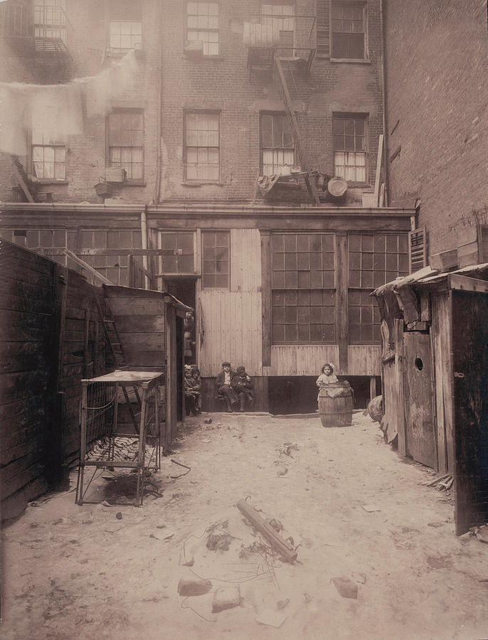Rear View Of A New York City Tenement Photograph by Everett
