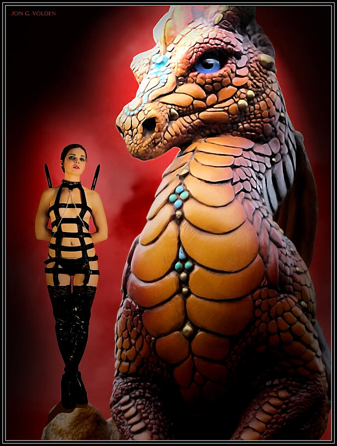 Dragon Photograph - Rebel On A Dragons Knee by Jon Volden