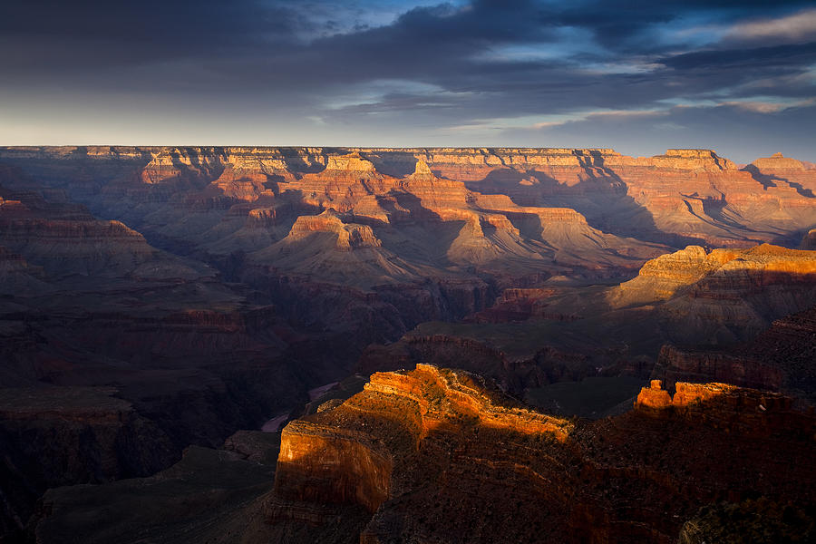 Grand Canyon National Park Photograph - Receding Light at the Canyon by Andrew Soundarajan