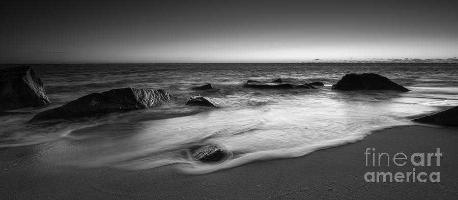 Nature Photograph - Receding Tide BW by Michael Ver Sprill
