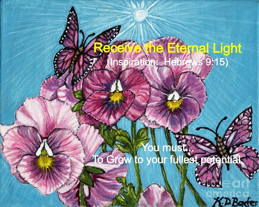 Receiving the Eternal Light Painting by Kimberlee Baxter