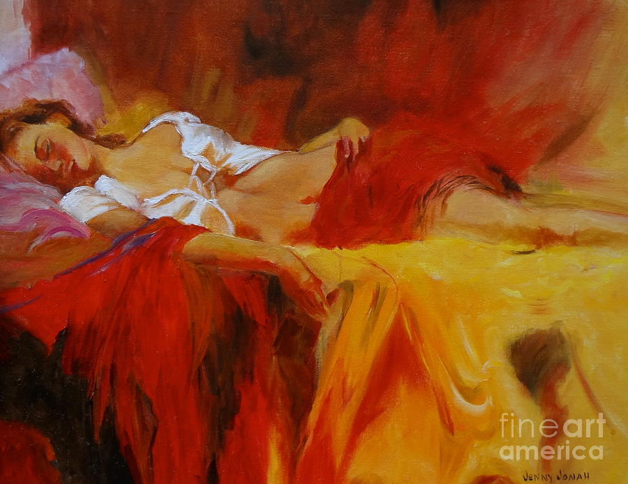 Reclining Beauty 11 Painting by Jenny Lee