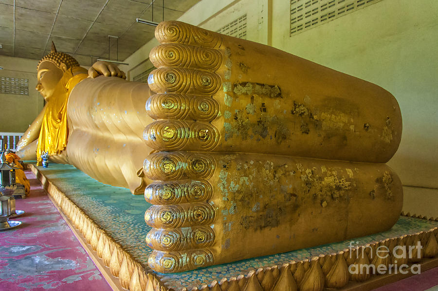 Reclining Buddha in Hua Hin Photograph by Antony McAulay