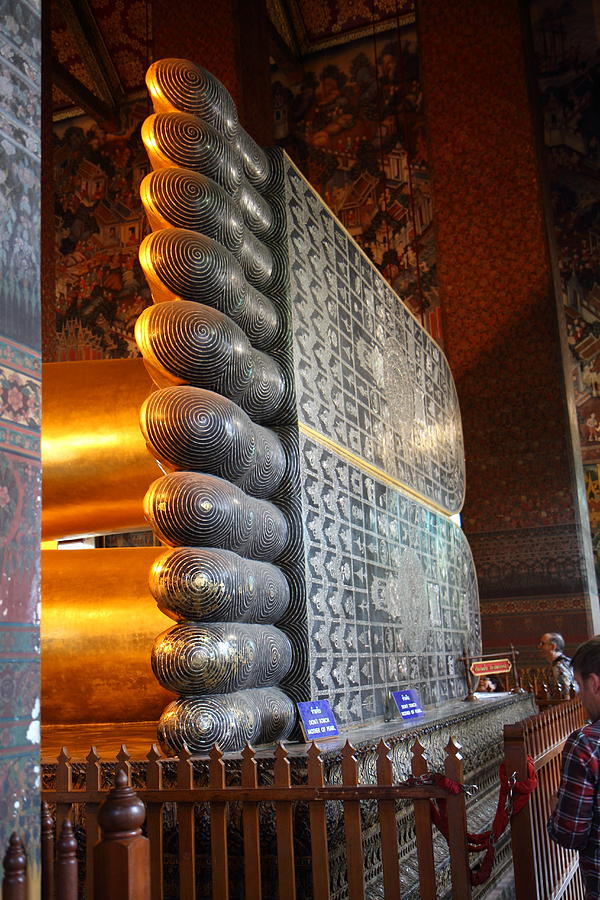Buddha Photograph - Reclining Buddha - Wat Pho - Bangkok Thailand - 01137 by DC Photographer