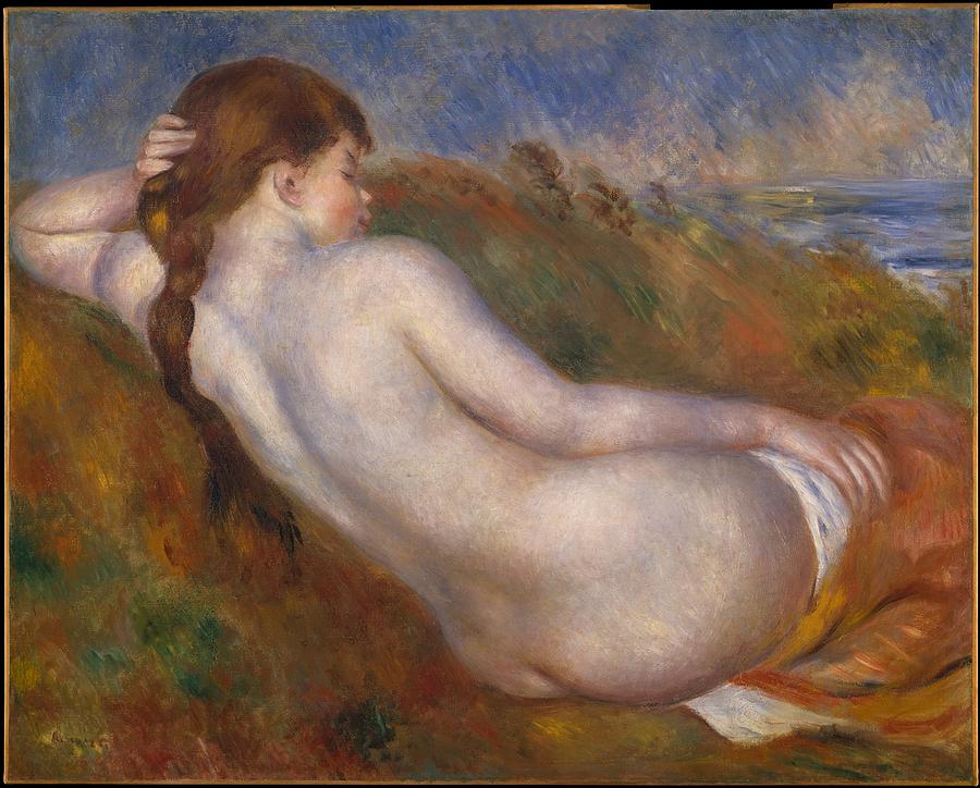 Pierre Auguste Renoir Painting - Reclining Nude by Auguste Renoir
