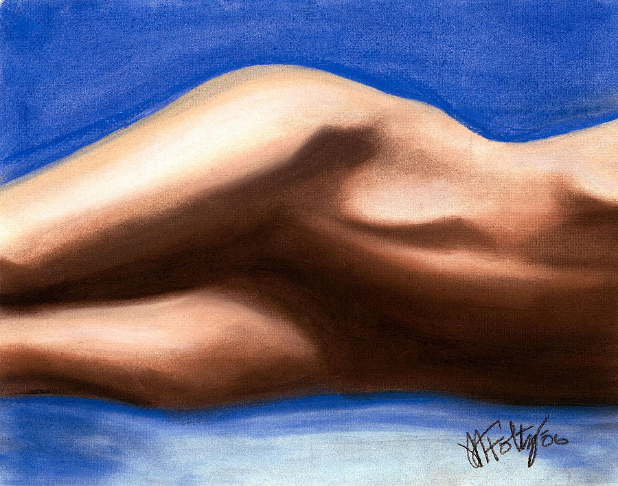 Reclining Nude Painting by Michael Foltz