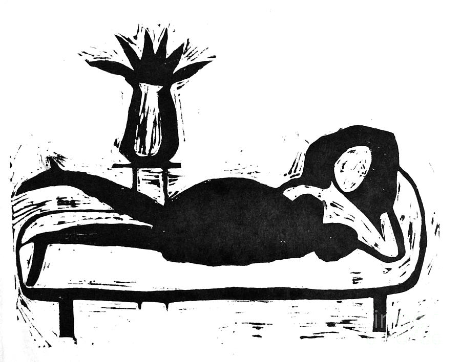 Reclining Woman Painting by Donovan OMalley