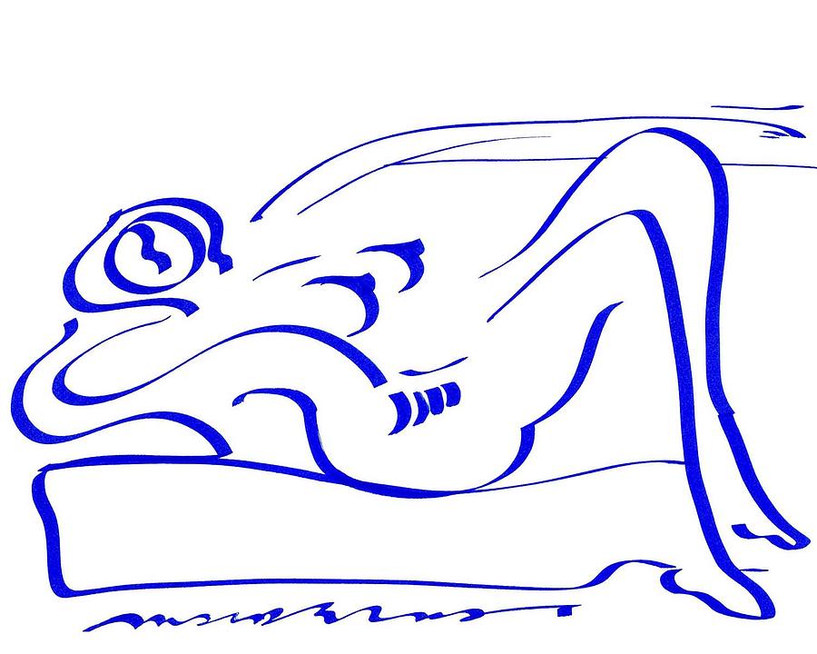 reclining pose figure drawing