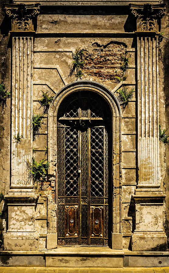 Recoleta Crypt Door Photograph by Rob Tullis