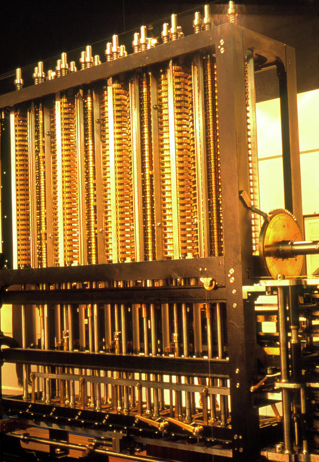 Babbage Photograph - Reconstruction Of Babbages Difference Engine by Adam Hart-davis/science Photo Library