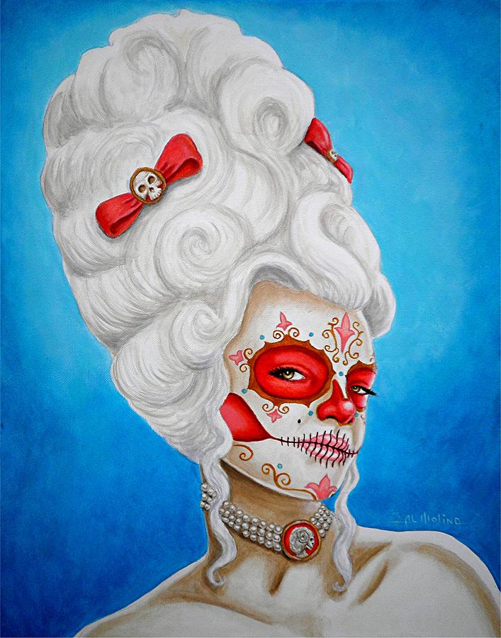 Portrait Painting - Recordando Marie by Al  Molina