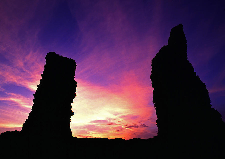 Reculver Ruins at Sunrise Photograph by John Topman