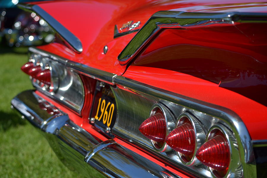 Red 1960 Chevy Photograph by Dean Ferreira