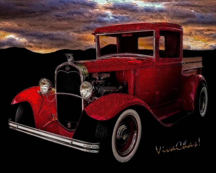 Red 32 Ford Pickup Photograph by Chas Sinklier