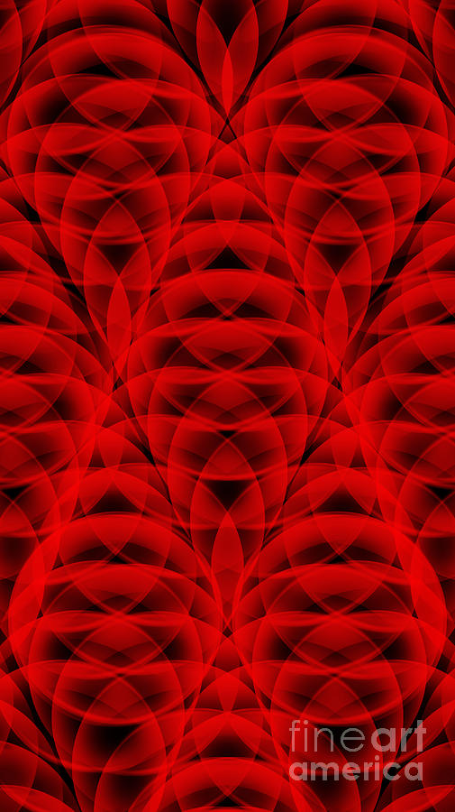 Red Abstract 2 Digital Art by Andee Design