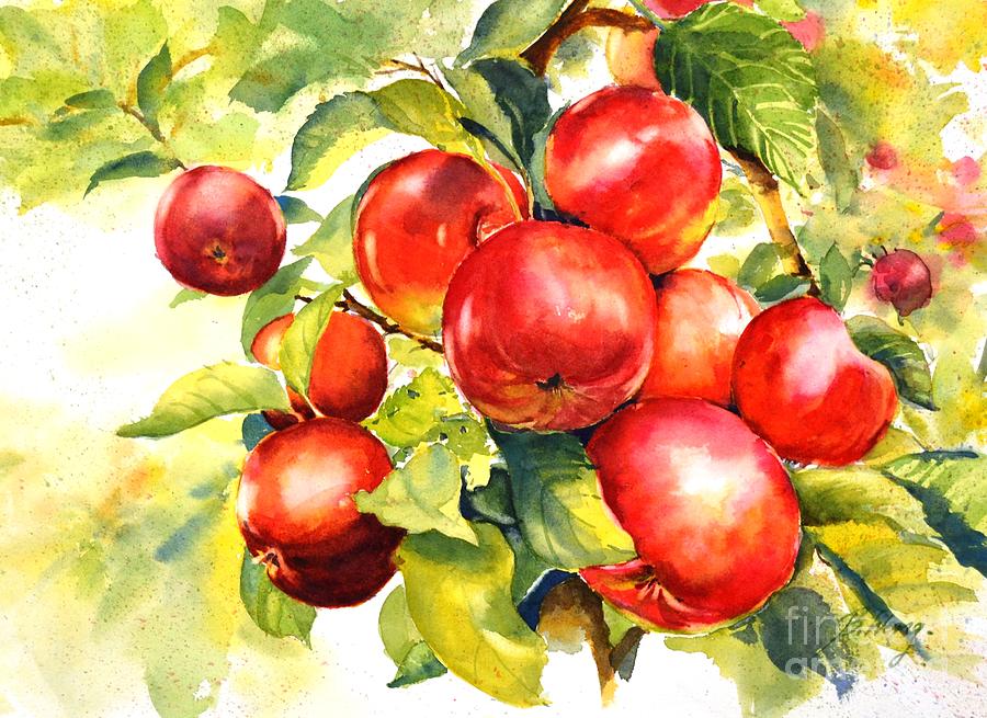 Red Abundance Painting by Betty M M Wong
