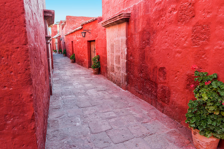 Red Alley in Monastery Photograph by Jess Kraft