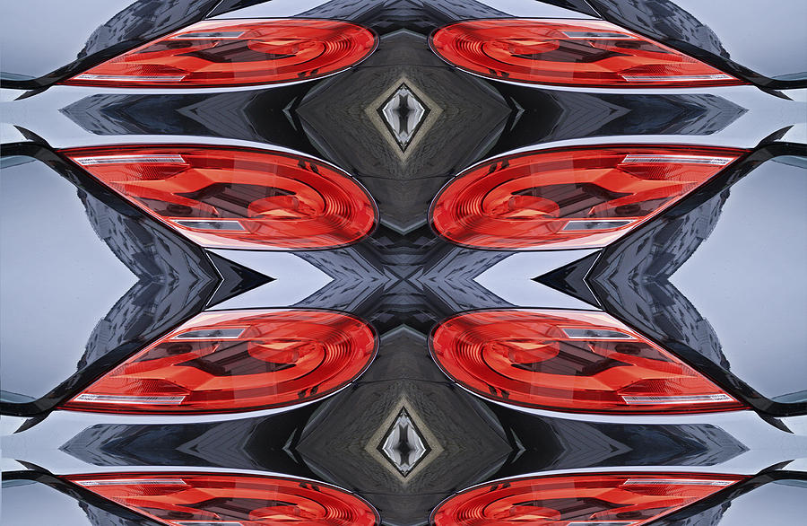 Red and black abstract Digital Art by Nathan Wright