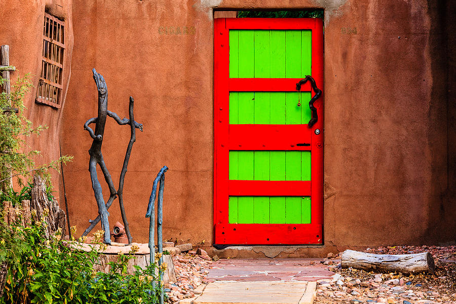 Red and Green Door Photograph by Ben Graham