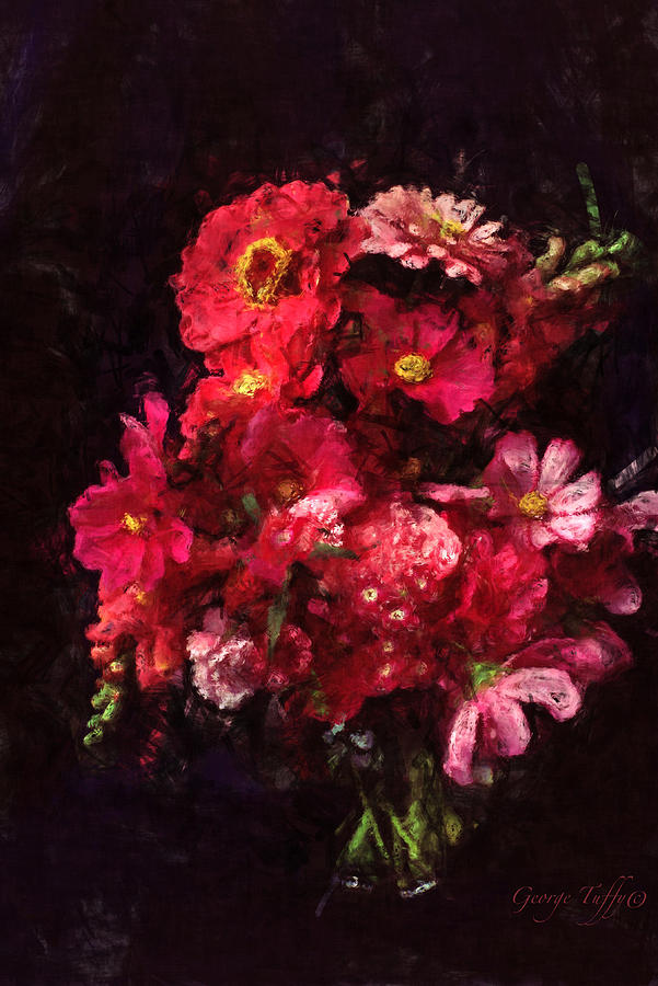 Red and magenta still life Photograph by George Tuffy