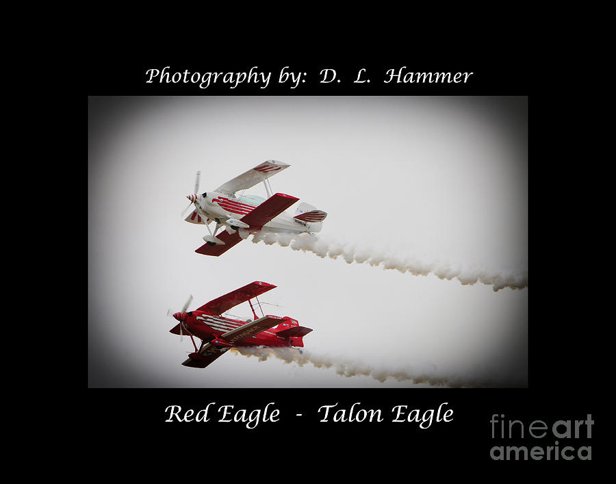 Red and Talon Eagle Photograph by Dennis Hammer