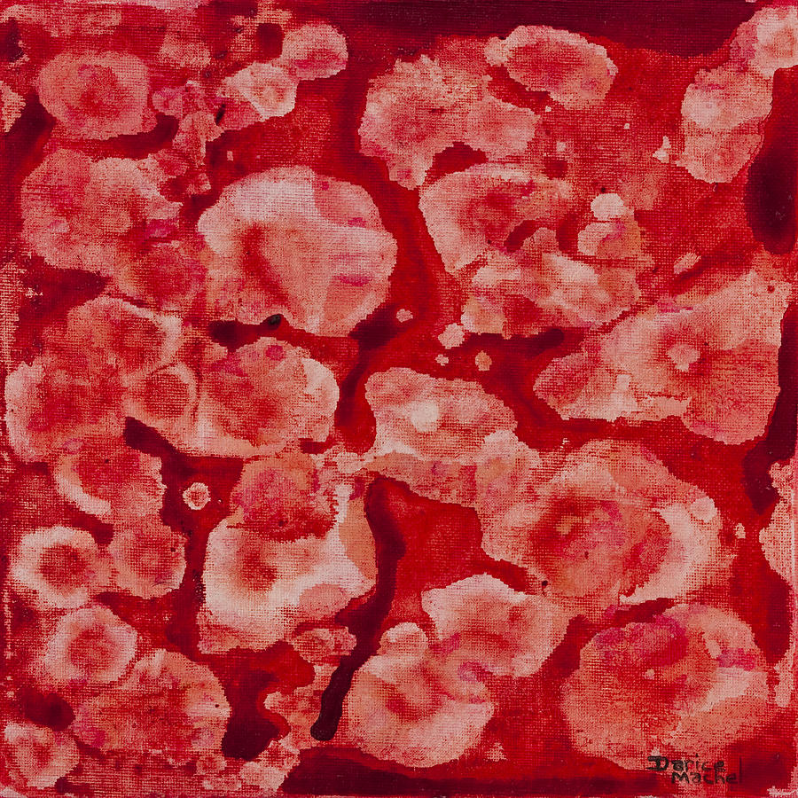 Red and White Painting by Darice Machel McGuire