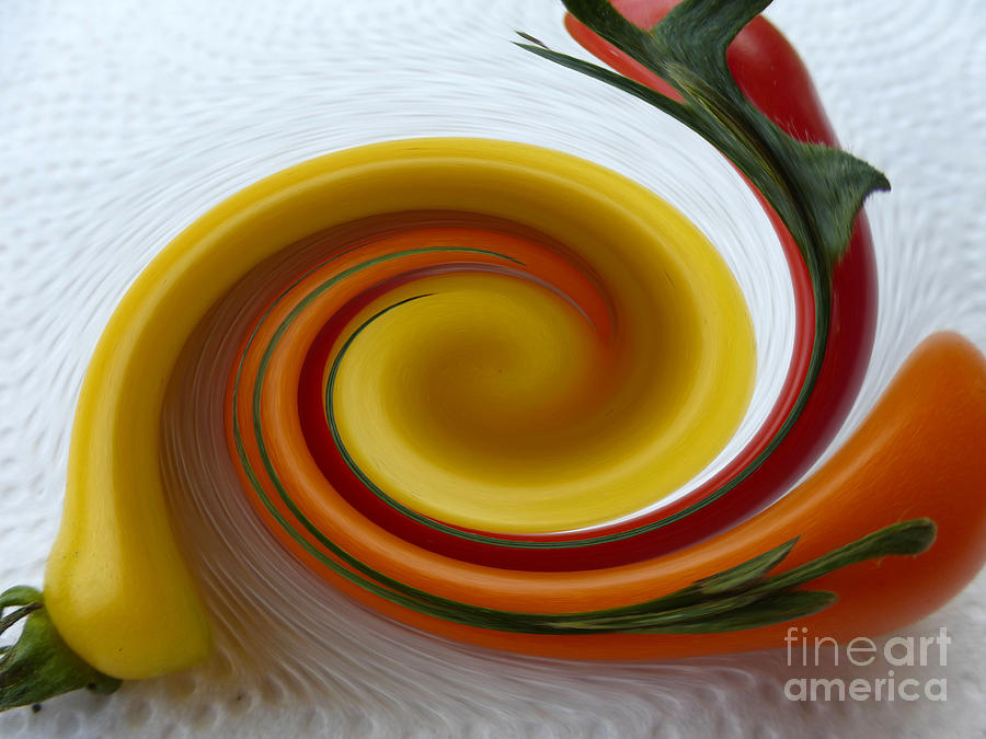 Tomato Photograph - Red And Yellow Equals Orange by Tina M Wenger