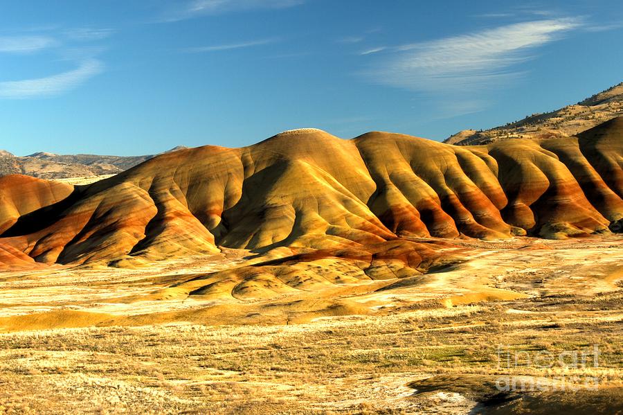 National Parks Photograph - Red And Yellow Painted Hills by Adam Jewell