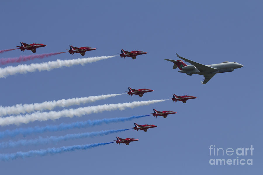 Red Arrows 4500 display Photograph by Airpower Art