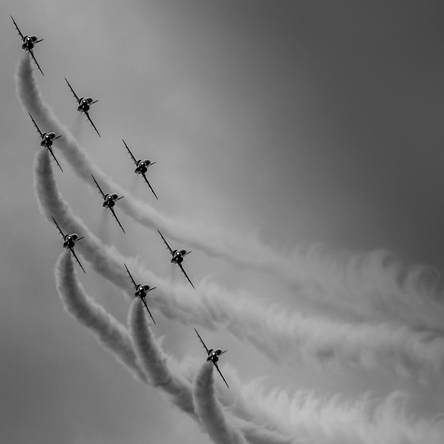 Red Arrows Diamond 9 Photograph by Gareth Burge Photography - Fine Art ...