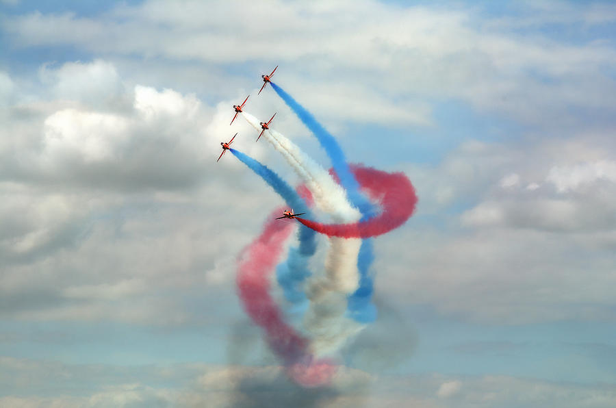 Red Arrows Photograph by Jason Green