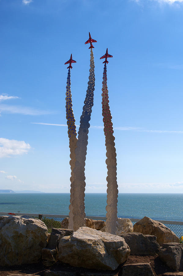 Red Arrows Memorial Photograph by Chris Day