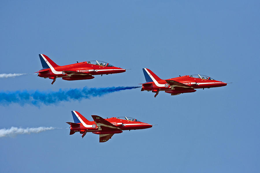 Red Arrows Photograph by Paul Scoullar
