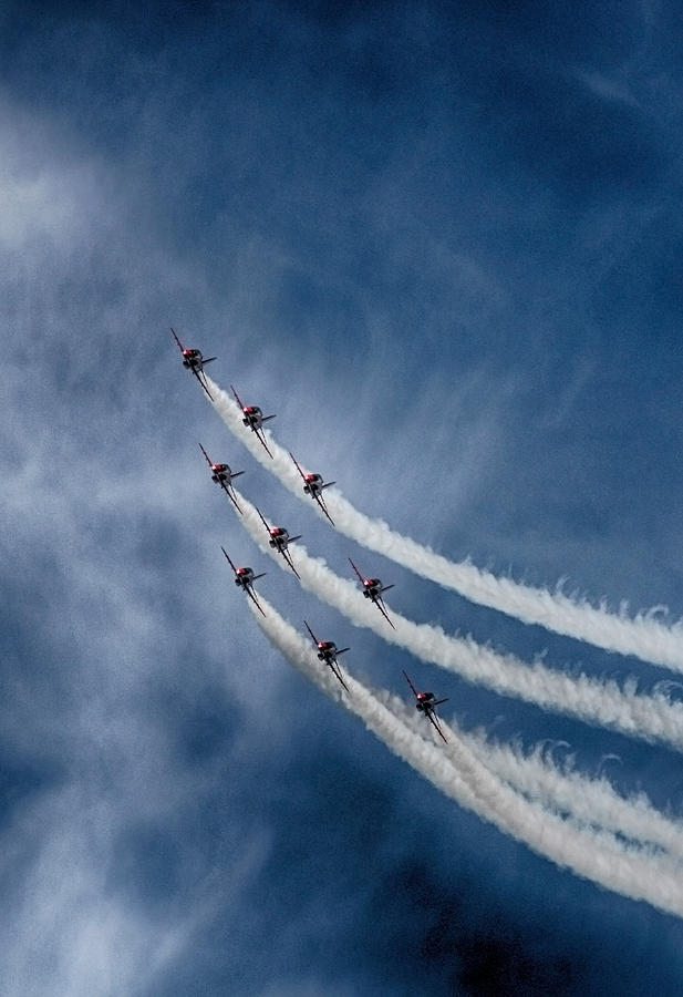 Jet Photograph - Red Arrows by Phil Clements