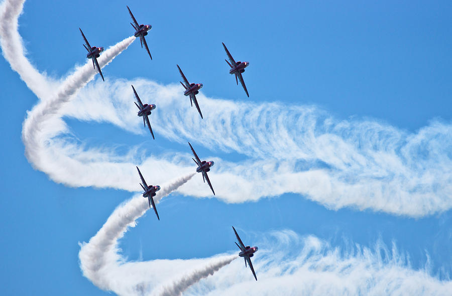 Red Arrows Photograph by Scott Carruthers
