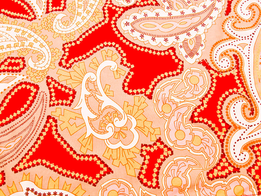  Red  artistic batik  fabric Photograph by Ammar Mas oo di