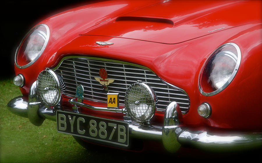 Red Aston Martin DB5 Front Detail Photograph by John Colley