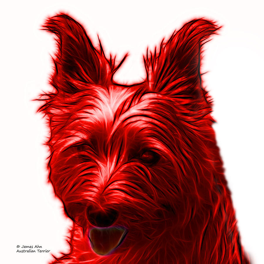 Red Australian Terrier Pop Art - 6500 FS Digital Art by James Ahn