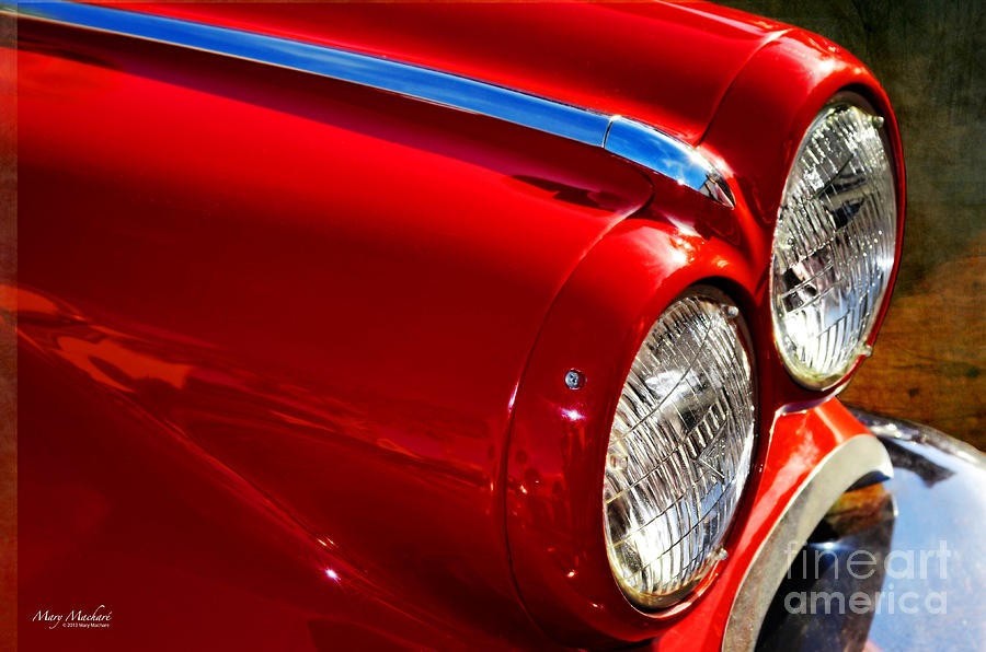 Red Automobile Photograph by Mary Machare