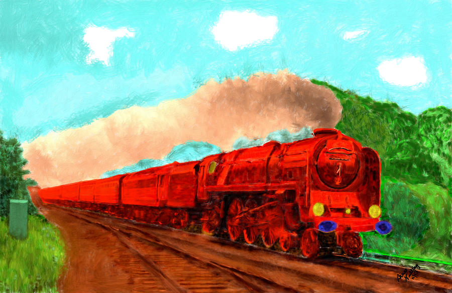 Red Ball Express Painting by Bruce Nutting