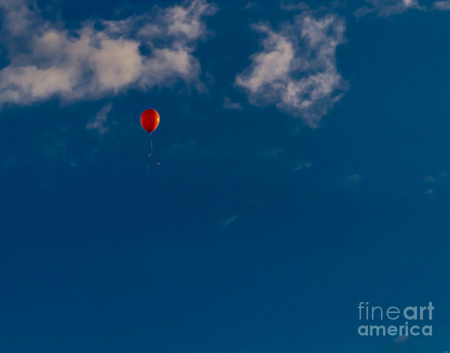 Red Balloon Photograph by Ken Frischkorn