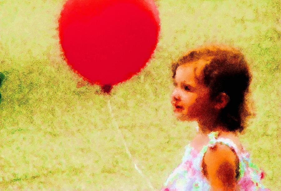 Red Balloon Two Photograph by Alice Gipson