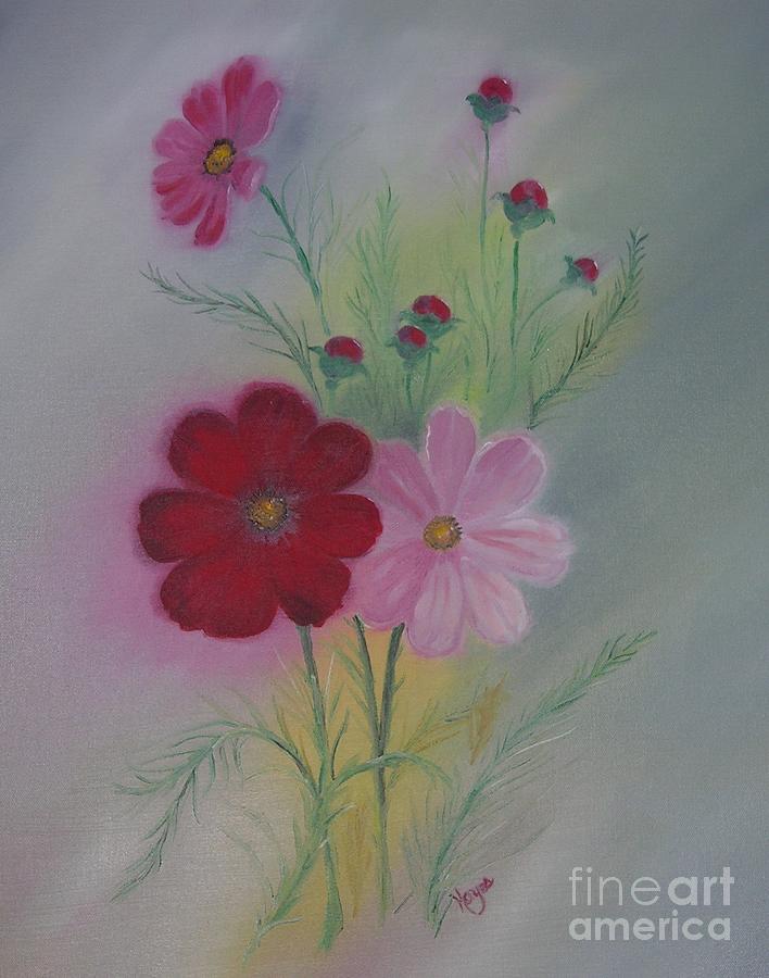 Flower Painting - Red by Barbara Hayes