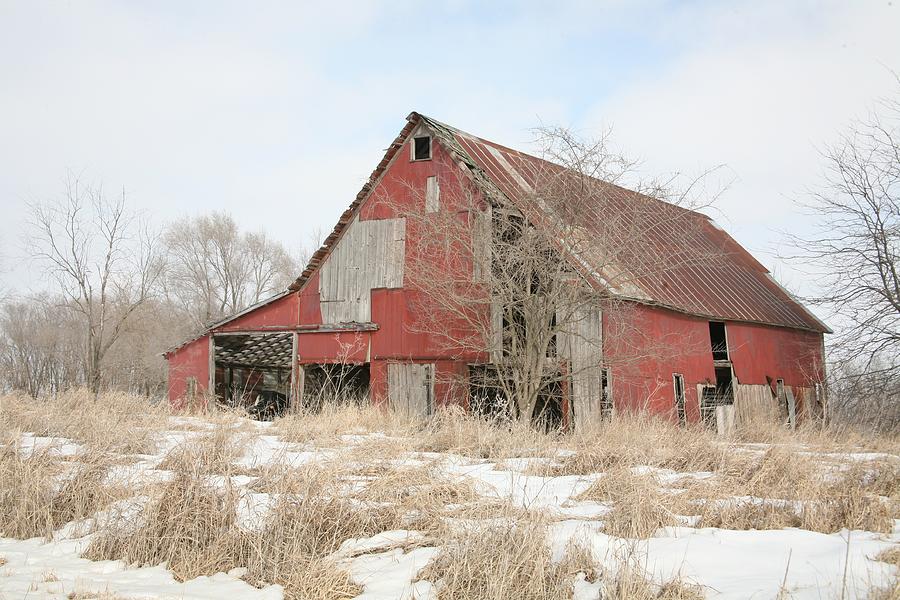 Red Barn 9701 Photograph by Kathryn Cornett