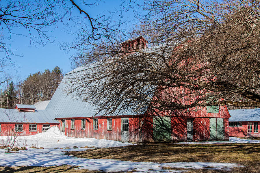 Red barn and green doors Photograph by Jeff Folger Red barn and green doors Photograph by Jeff Folger